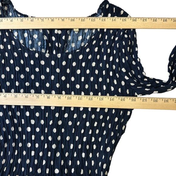 Alquema Dress 3/4 Length Sleeve Pleated Crinkle Crush Alquema size 2 / US 10-12 - Picture 10 of 12